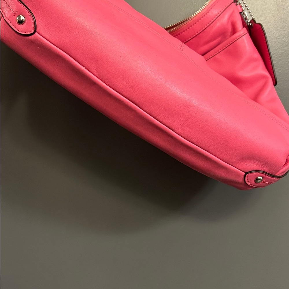 Coach Park Leather Duffle pink Shoulder Bag - Picture 10 of 13